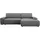 Home Affaire Eckcouch Cord 2-Sitzer Grau