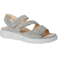 GANTER graue Halina Dreiklett-Sandale