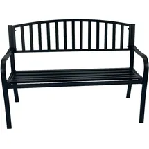 FRG Gartenbank 2-sitzer 127 x 63 x 85 cm Schwarz