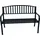 FRG Gartenbank 2-sitzer 127 x 63 x 85 cm Schwarz