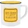 Gedalabels Tasse Bitte lächeln 0,4 l Gelb