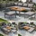 XDOVET Gartenlounge-Set 7-tlg. Grau