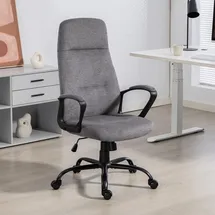 Duo Collection Chefsessel DUO COLLECTION "Merlin", kieselgrau, schwarz, kieselgrau, B:64cm H:121cm T:62cm, Stühle, Schreibtischstuhl, mit gepolsterten Armlehnen