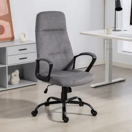 Duo Collection Chefsessel DUO COLLECTION "Merlin", kieselgrau, schwarz, kieselgrau, B:64cm H:121cm T:62cm, Stühle, Schreibtischstuhl, mit gepolsterten Armlehnen