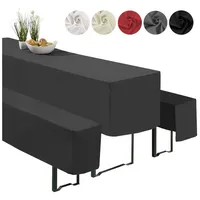 Heimtexland ® Hussen Set 3-teilig Bierzeltgarnitur 1x Tischhusse Biertisch