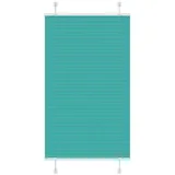vidaXL Plissee Petrolgrün 80x150 cm Stoffbreite 79,4 cm Polyester