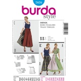 Burda Schnittmuster 7870 Dirndl,Traje Tiroles Gr. 38-56