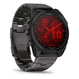Garmin D2TM Mach 2 BT 51 mm Titaniumgehäuse Carbon Grau Sportarmband schwarz M
