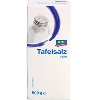Aro Salz Tafelsalz, in der Schachtel, feines Siedesalz aus Deutschland, 500 g
