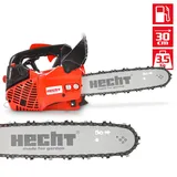 HECHT® Kettensäge Motorsäge Benzin 30cm Schwert 1PS Motorkettensäge 27cm Schnitt