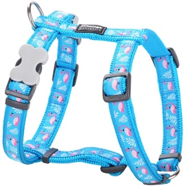 Red Dingo Hundegeschirr Style Flamingo 36-54 cm Türkis 30-48 cm