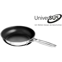 Schulte-Ufer Bratpfanne Astral mit UniverSUS-Oberflächenstruktur, 64456-20, Edelstahl, 20 cm