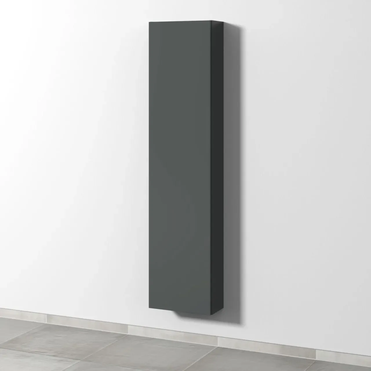 Sanipa 3way Hochschrank mit 1 Tür, Anthrazit-Matt SM16422