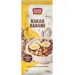 Rosengarten Kakao Bananen Müsli bio
