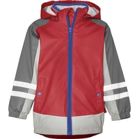 Playshoes Regenjacke 3in1 in 1 Regenmantel Regenbekleidung, Rot, 116