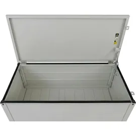 MCW Aluminium Verkleidung für Klimaanlage/Wärmetauscher P94 110x96x43cm Grau/Weiß