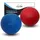 Kieba Massage Lacrosse Ball für Myofasziale Entspannung, Triggerpunkt-Therapie, Muskelknoten und Yoga-Therapie, 2 Stück Feste Bälle (Blau und Rot)