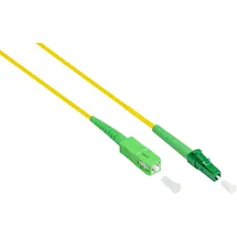 Good Connections OS2 LWL Simplex - Stecker LC (APC) an SC (APC) - Singlemode 9/125 - Lichtwellen-Leiter, Glasfaser-Kabel, Patchkabel für FTTH/FTTB/FTTx/FritzBox/Router - 30 m