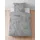 biberna Bettwäsche 0840517 Melange grau 135 x 200 cm + 2 x 80 x 80 cm