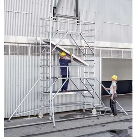 ZARGES Multitower S-PLUS 1T - Fahrgerüst Ausleger Arbeitshöhe 9.25 m 7.25 m + Plattform 0.60 m x 1.80 m