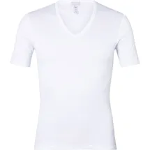 Hanro Cotton Pure Unterhemd, V-Ausschnitt, Kurzarm, für Herren, weiß, L