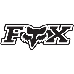 FOX Corporate 7 Sticker, schwarz