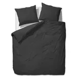 etérea Himmlische Qualität Bettwäsche etérea Mako Satin Uni Bettwäsche Einfarbig, Mako-Satin, 2 teilig schwarz