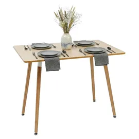 Relaxdays Esszimmertisch 110 x 75 x 70 cm natur