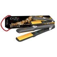 ITALIAN DESIGN Gold Premium Styler Glätteisen schwarz