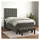 vidaXL Boxspringbett 100 x 200 cm Dunkelgrau