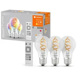Osram Allgebrauchslampe "SMART+ WiFi Lighting" E27 4,5W RGBW 827 30W-Ersatz  3er Pack