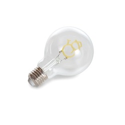 Vellight LED-Lampe in Glühlampenform, Schneemann, dekorativ, goldfarbenes Filament, 2 W, E27, 60 lm, Lebensdauer, 25000 h