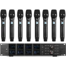 Power Dynamics PD528 UHF Funkmikrofonsystem mit 8 Mikrofonen