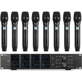 Power Dynamics PD528 UHF Funkmikrofonsystem mit 8 Mikrofonen