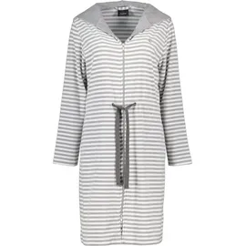 CAWÖ Home Bademäntel Damen Kurzmantel mit Kapuze Campus 834 platin - 76 XS