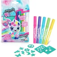 Airbrush Plush Airbrush Nachfüllset 10 St. Türkis/Grün/Schwarz/Violett