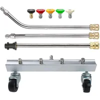 holdonelight Hochdruckreiniger Unterbodenreiniger, Unterbodenwaschanlage, mit Schwenkrad, und 2 Verlängerungsrohren, 4000 Psi, (Hochdruckreiniger Unterbodenreiniger)