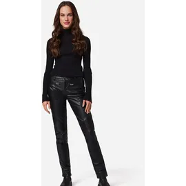 Ricano Donna - Damen Lederhose in Biker-Optik (Slim Fit/Regular Waist) – echtes (Premium) Ziegen Leder Braun, 2XL) - XXL