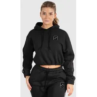 Smilodox Damen Kapuzensweat Rylanda Schwarz, XL