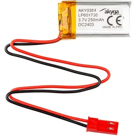 Akyga LP601730 Akkupack x Spezial-Akku LiPo 3.7 V 250 mAh