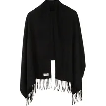 Chillouts Strickschal CHILLOUTS "Gisa Scarf", Damen, schwarz, Strick, Obermaterial: 100% Polyester, unifarben, Modetücher, Größe: 180 x 70 cm, vielseitige Tragemöglichkeiten