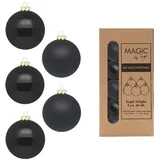inges magic & goodz Weihnachtsbaumkugeln-Inge Glas-schwarz-4cm-36 Stück
