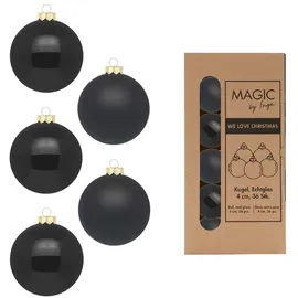 inges magic & goodz Weihnachtsbaumkugeln-Inge Glas-schwarz-4cm-36 Stück