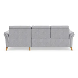 sit&more Ecksofa SIT & MORE "Göteborg", silber, B:268cm H:90cm T:176cm, Sofas, Ecksofa, Sitztiefenverstellung und Federkern, wahlweise mit Bettfunktion