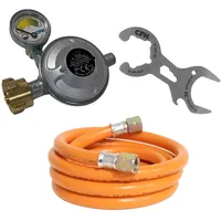 CFH Gasschlauch 80 cm Messing, Metall silber