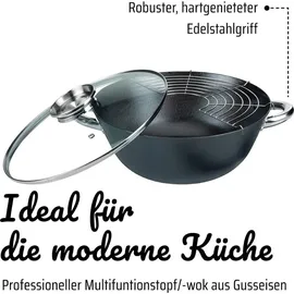 GSW Gusseisen Profesionell Wok 32 cm