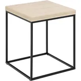 AC Design Livetastic Beistelltisch, Beige, quadratisch, 40x45x40 cm