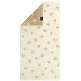 CAWÖ Handtuch Paws 50 x 100 cm Baumwolle Beige Natur