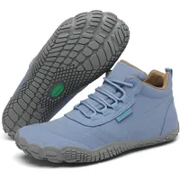 SAGUARO Barfußschuhe Herren Barfuss Schuhe Damen Barfusschuhe Leicht Zehenschuhe Bequem Fitnessschuhe rutschfest Traillaufschuhe Barefoot Shoes mit Zero-Drop Sohle Himmel Blau,EU Gr.37 - 37 EU