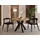 WFL GROUP Runder Esstisch 90 x 77 x 90 cm braun